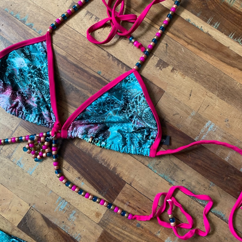 NWOT Geometric Bikini Rave - Picture 5 of 7
